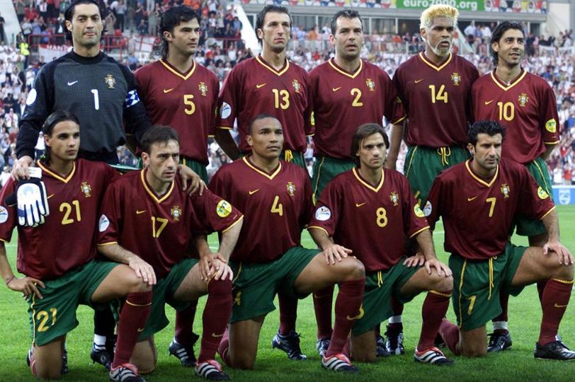 “Geração de Ouro” do futebol português começa a desabrochar na Euro-2000
