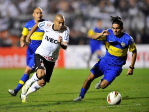 Corinthians e Boca Jrs decidiram em 2012.