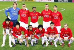 Manchester United em 2008.