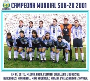 Argentina campeão sub-20 2001.