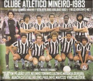 Atlético MG, hexacampeãoem 1983.