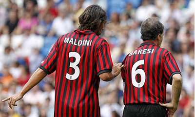 Dois zaguerios lendários da história do Milan