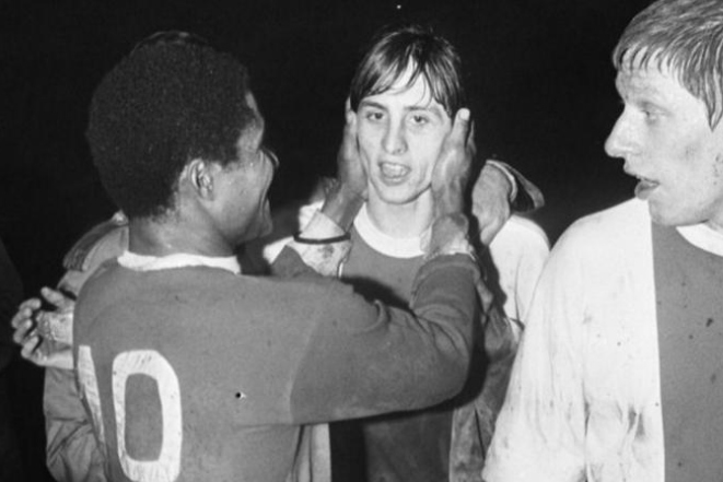Eusébio e Cruyff: duas lendas do futebol!