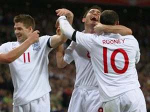 Gerrard, Rooney e Lampard fizeram parte de uma lendaria geração inglesa.