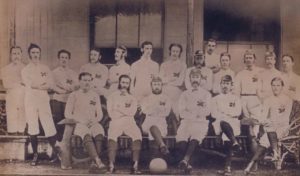 Seleção Inglesa de Futebol em seus primórdios.