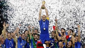 Itália em seu úlimo título de Copa do Mundo.