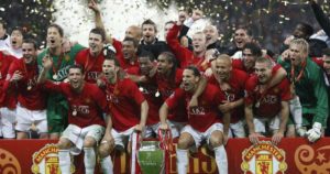 Terceira Champions League do Manchester United.