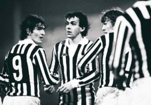 Platini e Paolo Rossi formaram uma ótima dupla na Juventus.