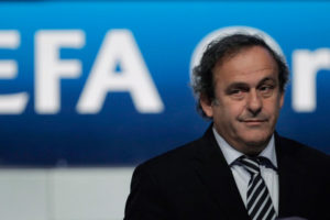 Platini enquanto presidente da UEFA.