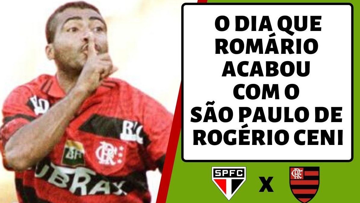 Romário e Rogério se enfrentaram em 1997.