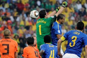 Brasil e Holanda na Copa de 2010.
