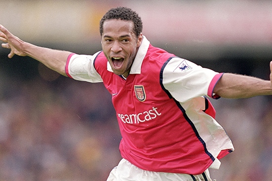 Thierry Henry foi um monstro no Arsenal.