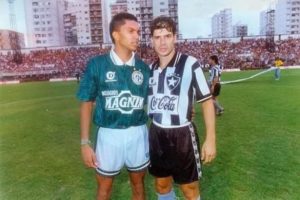 Amoroso e Túlio Maravilha em 1994.