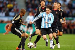 Alemanha e Argentina em 2010.