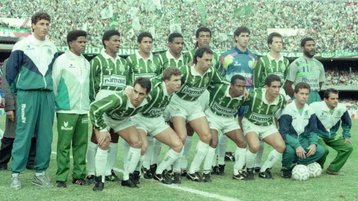 Palmeiras em 1993, na final do Campeonato Paulista