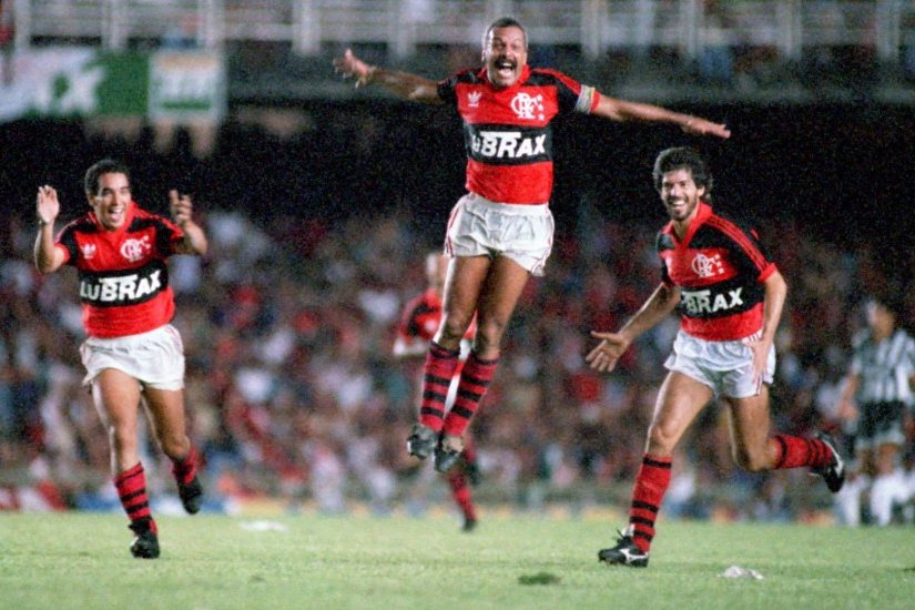 Junior e o Flamengo em 1992.