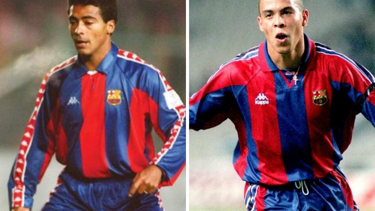 Romário e Ronaldo, estrelas do Barcelona!