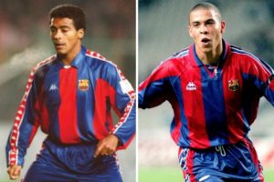 Romário e Ronaldo, estrelas do Barcelona!