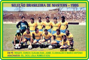 Elenco do Brasil de masters em 1986.