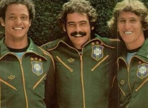 Reinaldo, Rivellino e Zico em 1978.