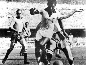 Zizinho na Copa do Mundo de 1950.
