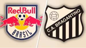 Escudos do Red Bull e Bragantino.
