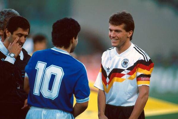 Maradona e Matthaus: Grandes rivais!