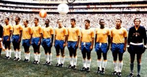 Jogadores do tricampeonato mundial da seleção brasileira.
