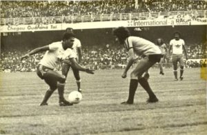Despedida de Garrincha da seleção em 1973.