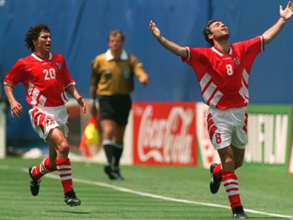 Stoichkov e Balakov no Mundial na Copa 1994.