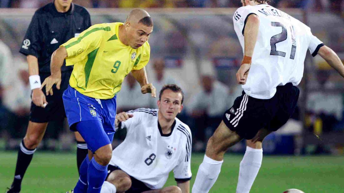 Ronaldo Fenômeno na Copa 2002.