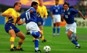 Brasil x Suecia na primeira fase da Copa de 1994