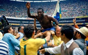 Pelé na conquista da Copa de 1970