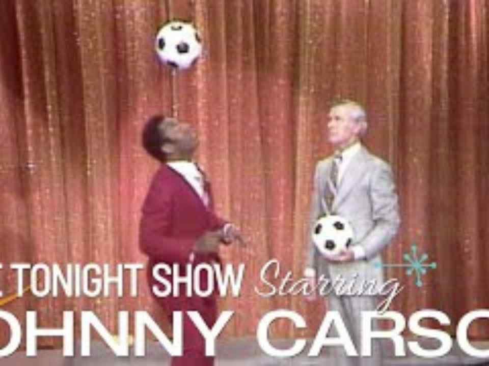 Pelé com Johnny Carson em 1973.