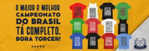 Camisetas exclusivas para torcer no Brasileirão!