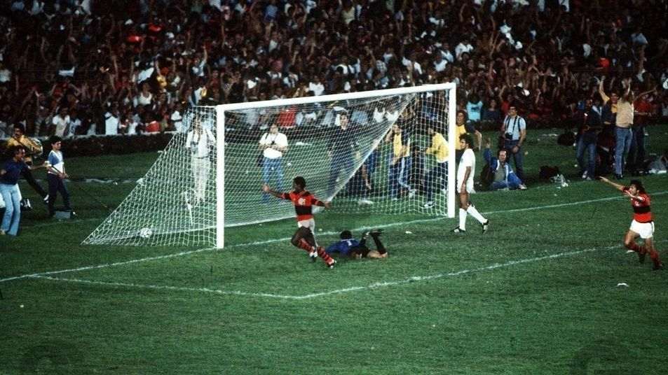 Flamengo e Santos na final do Brasileiro de 1983