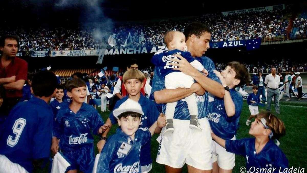 Jovem Ronaldo no Cruzeiro em 1993.