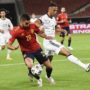 Alemanha e Espanha duelando em confronto pela Nations League